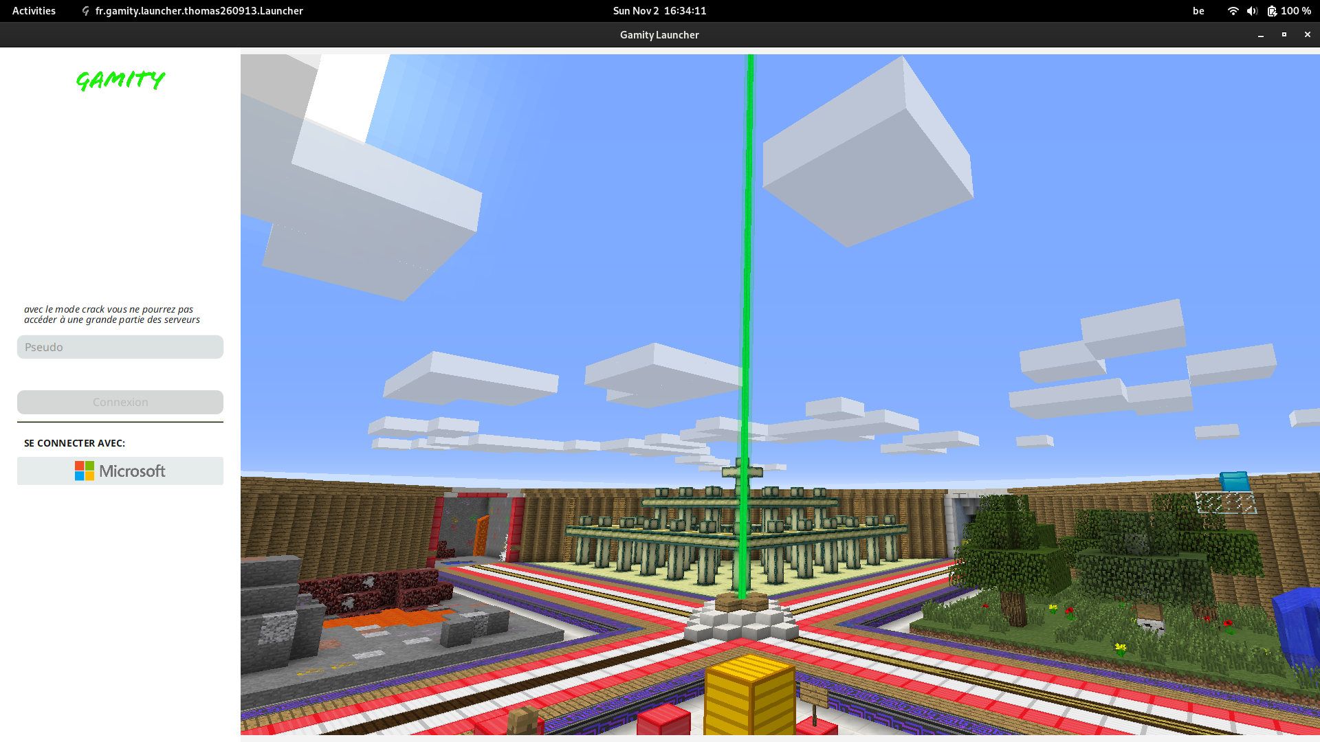 partie graphique du launcher